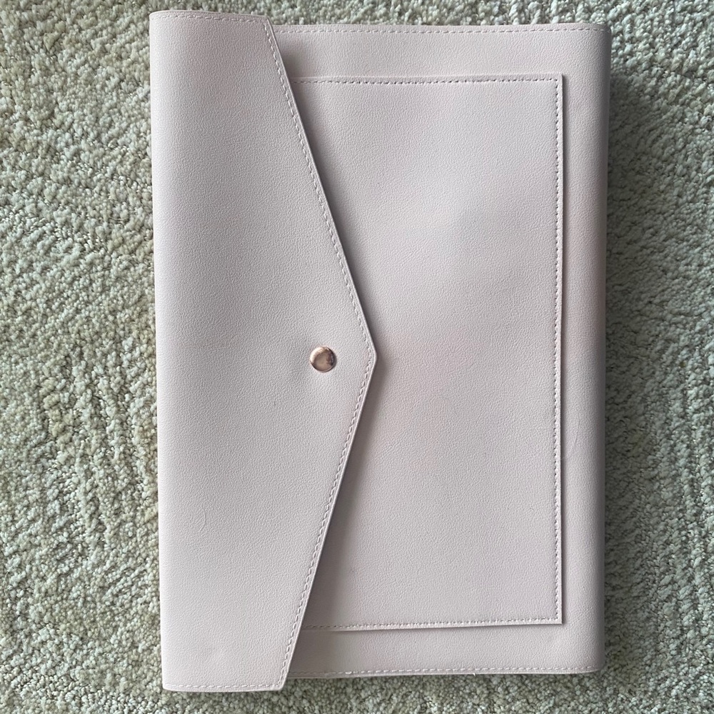 14 inch pink laptop case and work space organizer